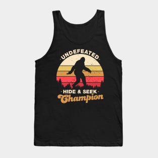 Vintage Undefeated Hide And Seek Champion Shirt Bigfoot 4 Tank Top